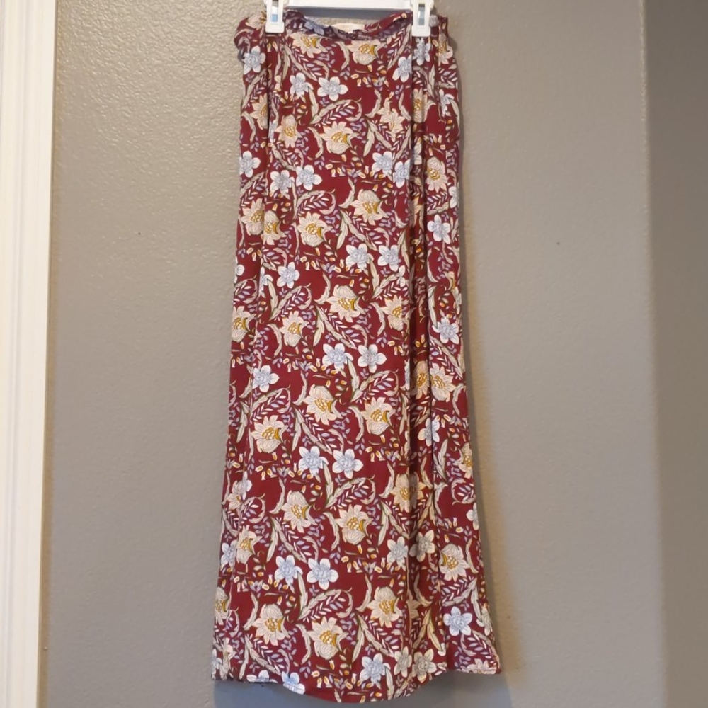 floral maxi skirt